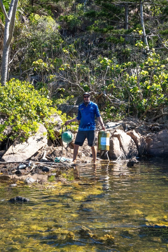 cleaning the islands